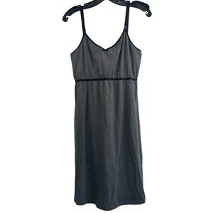 Nursing Nightgown by Glamour Mom in‎ Gray with Black ribbon detail Size L